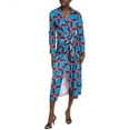 thumbnail image 1 of IPPONELLI womens  Wrap Dress, m, Blue, 1 of 3
