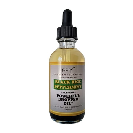 IPPY BLACK RICE PEPPERMINT EXTREME POWERFUL DROPPER OIL 2oz