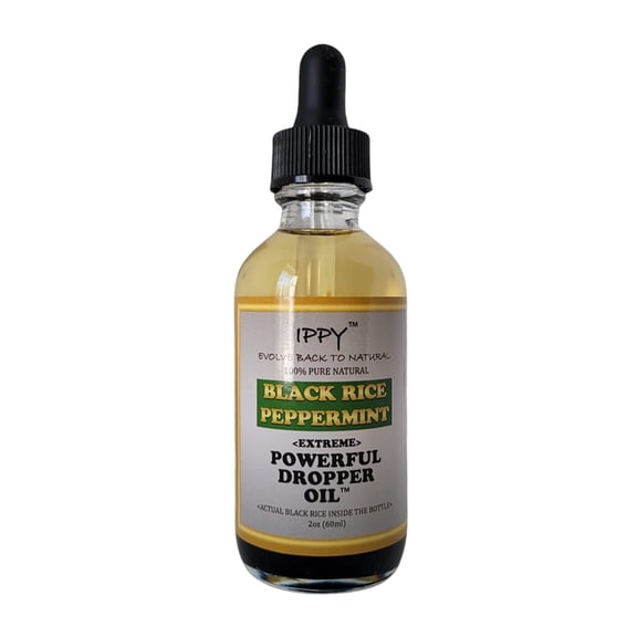 IPPY BLACK RICE PEPPERMINT EXTREME POWERFUL DROPPER OIL 2oz