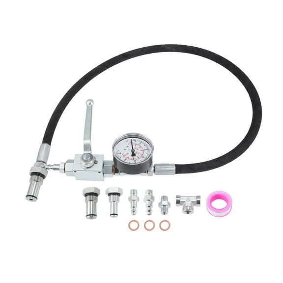 IPR Air Test Tool Special Kit for Ford 6.0L 7.3L for Powerstroke Diesel Engines High Pressure Oil System Leak Detection Tool Set w/Adapter Fittings/O-Rings/Shutoff Valve/Gauge