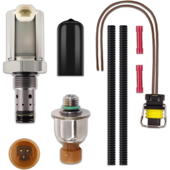 IPR Valve 6.0 Powerstroke Injector Pressure Regulator ICP Control Sensor for 2003-2010 Ford Super Duty F250 F350 F450 F550 E350 E450 Excursion 6.0L Diesel Turbocharged CM5126 AP63417 5C3Z9C968CA