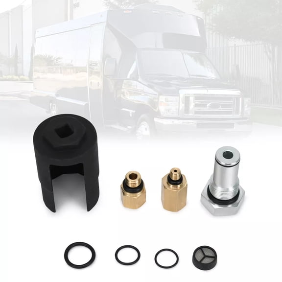 IPR Valve Socket Air Test Fitting + Fuel Rail Adapter Fits 6.0L Ford Powerstroke