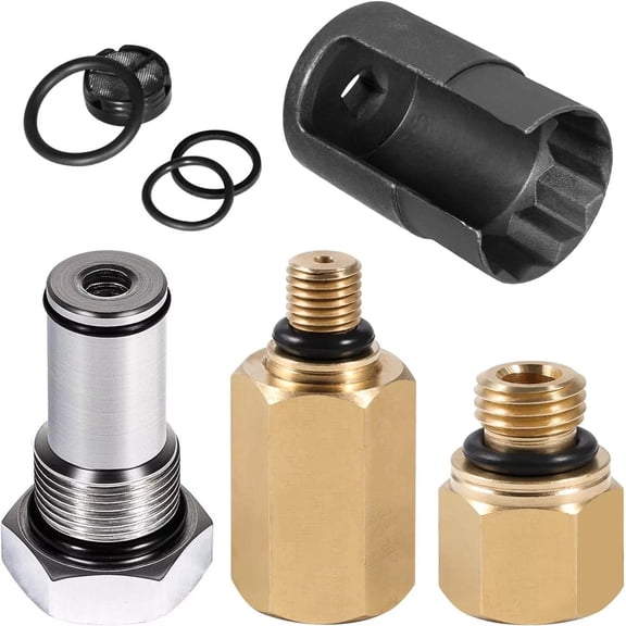 IPR Valve Socket + Air Test Fitting +Fuel Rail Adapter For 6.0L Ford Powerstroke