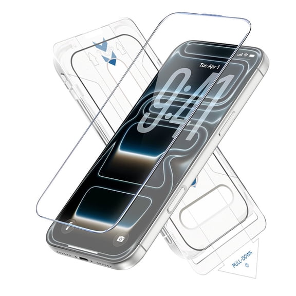 IPROKKO 1 Pack Screen Protector for iPhone 17 Pro Max (6.9inch), with AR Anti-Reflective Technology, 9H Grade Tempered Glass, Bubble Free and Auto Dust-Removal Box, Easy Installation, Case Friendly