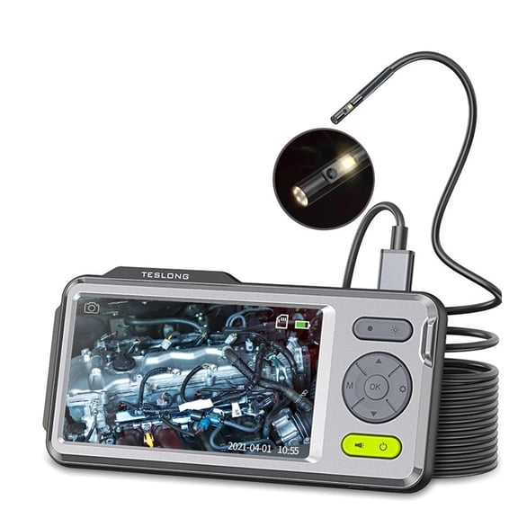 IPS 1080P 5mm 5in 5m 7LED 32GB Industrial Endoscope with LCD Screen