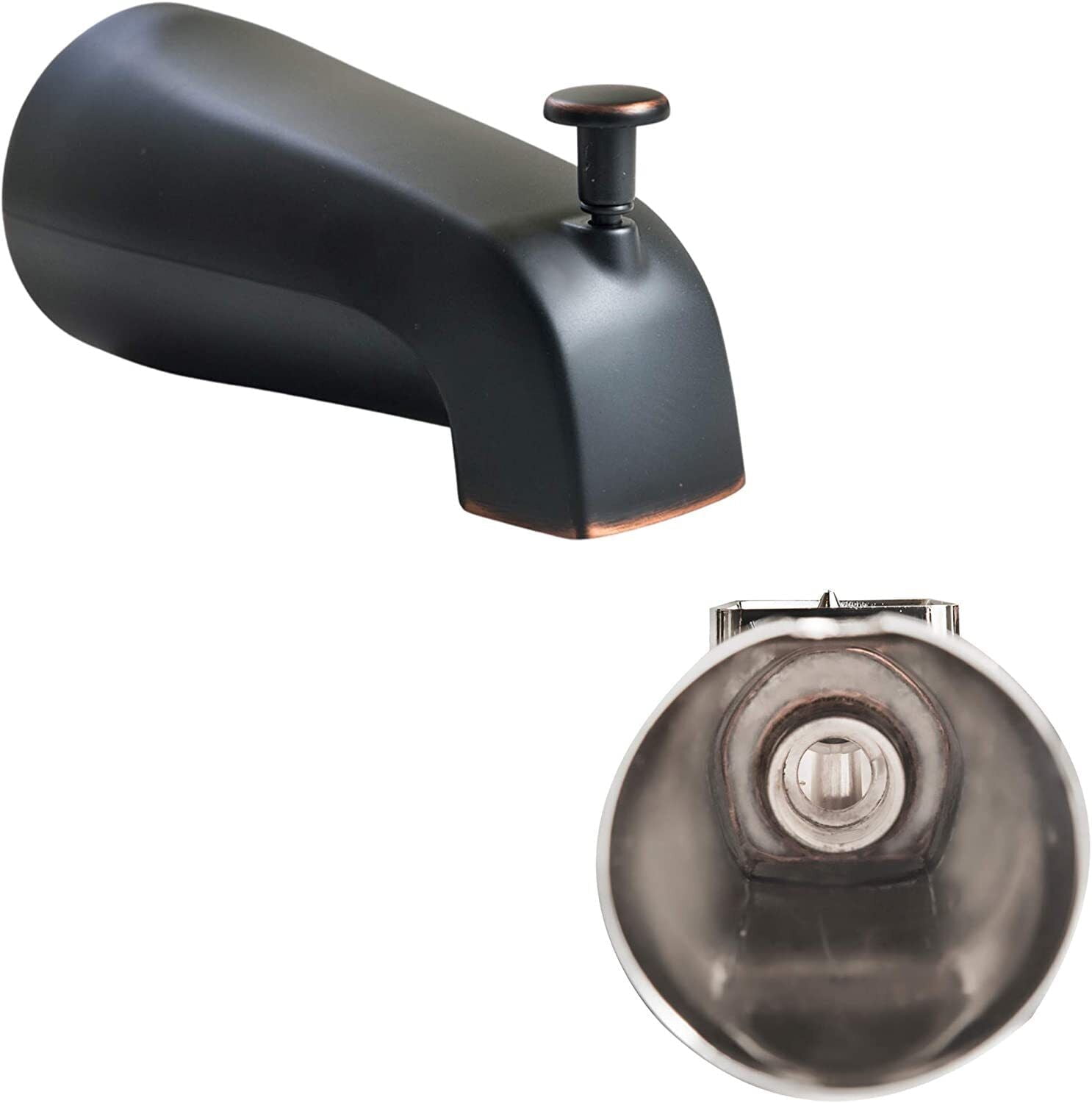 IPS 44-110-104 Zinc Black 4 1/2in Universal Bathroom Tub Spout Faucet