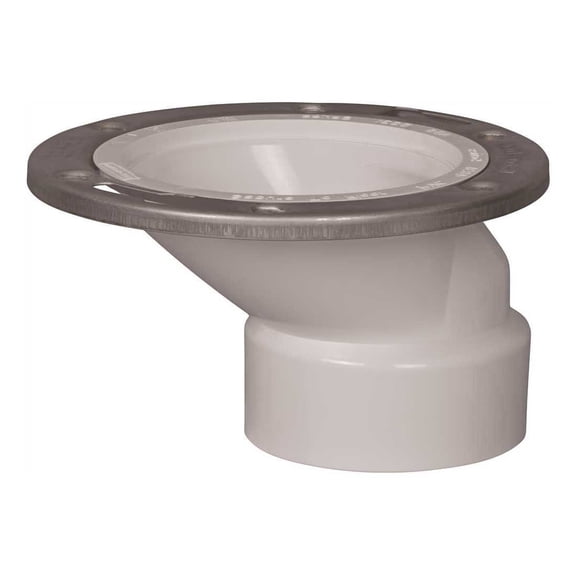 IPS Corporation 86181 3 in. x 4 in. DWV PVC Closet Flange White