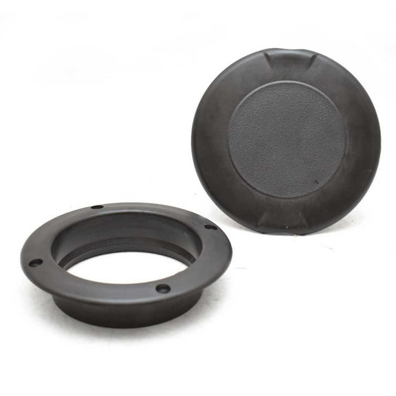 IPS Boat Deck Access Plate 500009 | 4 Inch Pry Out Black