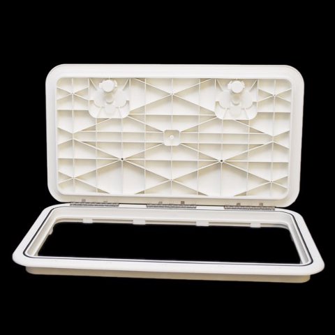 IPS Boat Deck Hatch 520-303 | 23 x 13 Arctic White Marine Plastic