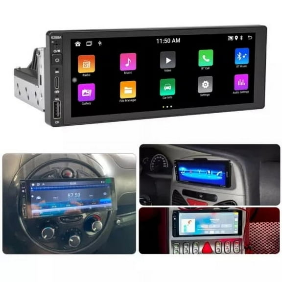IPS Function Mirror Screen Bluetooth WIFI Android Single DIN AI 6.9'' Carplay Link Car Auto Player 1 Din Multimedia 2+32G Voice Wireless