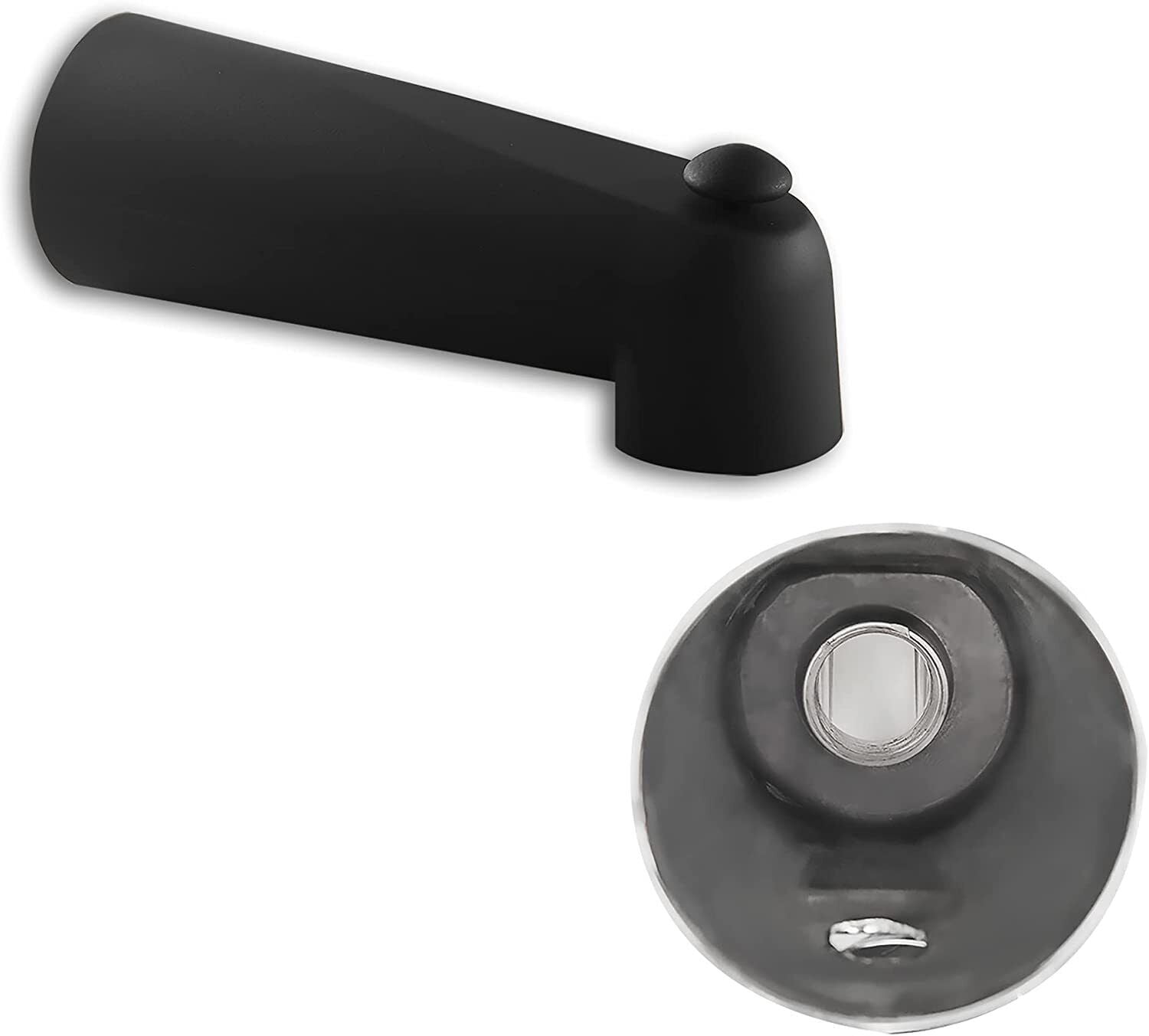 Matt Black Wall Mounted Waterfall Faucet with Diverter