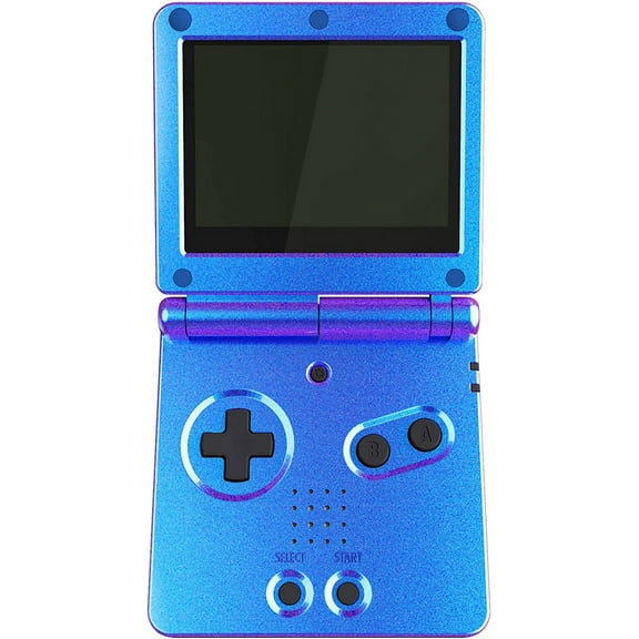 IPS Ready Upgraded eXtremeRate Chameleon Purple Blue Glossy Custom Replacement Housing Shell for Gameboy Advance SP Compatible with Both IPS & Standard LCD