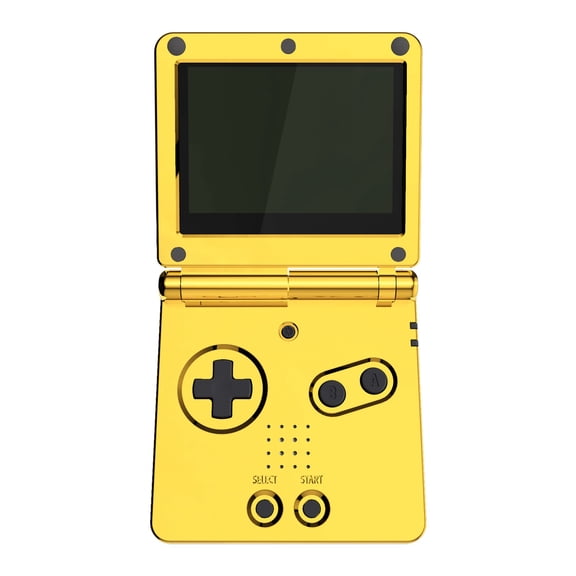 IPS Ready Upgraded eXtremeRate Chrome Gold Glossy Replacement Housing Shell for Gameboy Advance SP