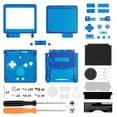 thumbnail image 1 of IPS Ready Upgraded eXtremeRate Clear Blue Replacement Housing for Gameboy Advance SP–Screen Without, 1 of 8