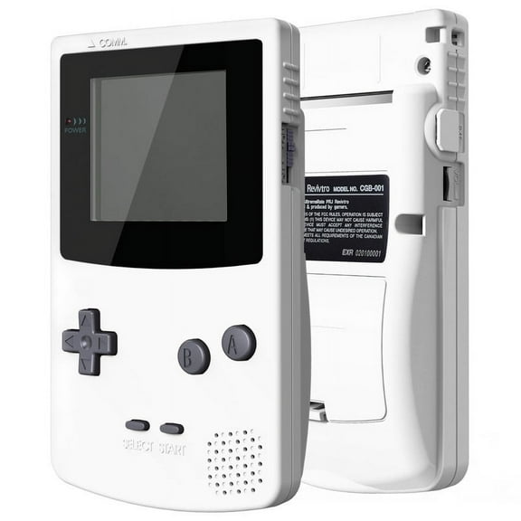IPS Ready Upgraded eXtremeRate White Replacement Shell Full Housing Cover with Buttons for Gameboy Color – Fit for GBC OSD IPS & Regular IPS & Standard LCD – Console & IPS Screen NOT Included