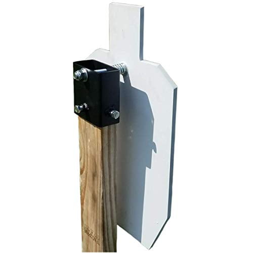 IPSC Silhouette AR500 3/8" Steel Target, 12" x 20" 2/3 Scale with 2x4 Hanger