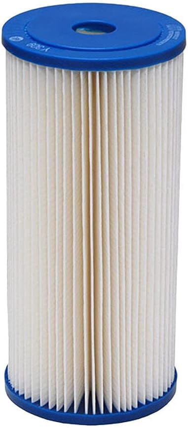 IPW INDUSTRIES INC - HB-10-50W "Polyester-Plus" 10" x 4.5" - 50 MICRON Calypso Blue Pleated Sediment Cartridge - 12 SqFt Harmsco