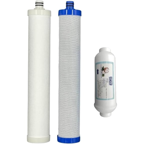 IPW Industries Inc. Compatible AC-30 AC-15 RO 3 Filter Replacement Set for Reverse Osmosis Drinking Water System