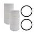IPW Industries Inc. Compatible for Pelican Water Replacement 10 in. x 4.5 in. Sediment Filter & O-Ring - Pack of 2 Sets