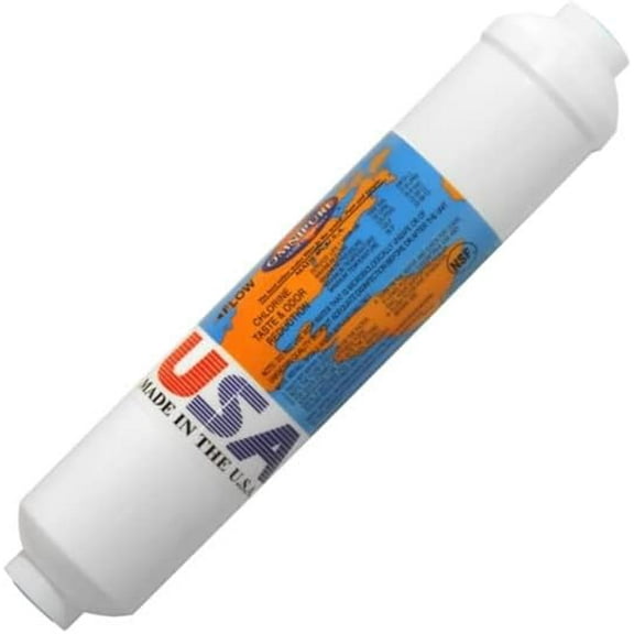 IPW Industries Inc. Compatible to Omnipure - K2548-KK - 10" x 2" All Calcite Inline Filter w/ 3/8" QC