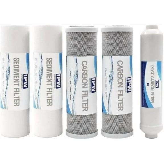 IPW Industries Inc. Compatible to Pentek RO-2550 RO System Replacement Water Filter Kit - No Membrane