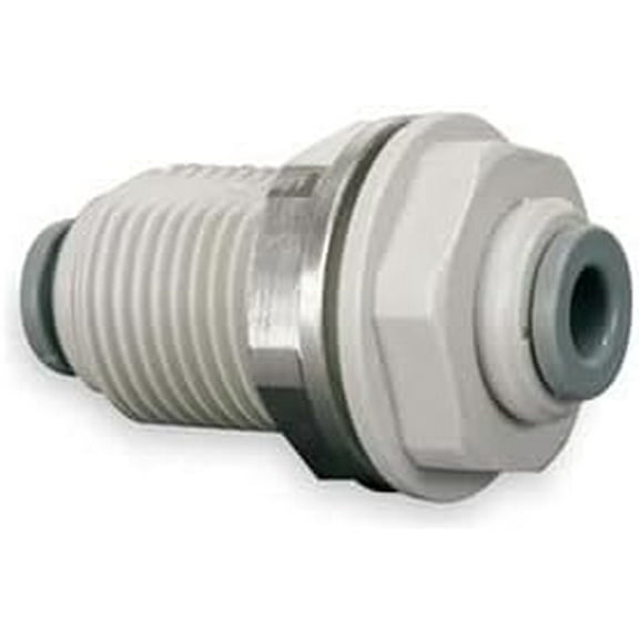 IPW Industries Inc-John Guest - Acetal Bulkhead Union Quick Connect Fitting 1/4" OD | Grey PI1208S