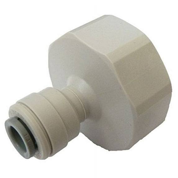 IPW Industries Inc-John Guest - Acetal Female Connector Quick Connect Fitting 3/8" OD / 1/2" BSPT / Single Grey British Standard Pipe Thread (BSPT)