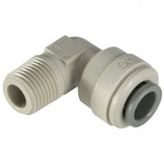IPW Industries Inc-John Guest - Acetal Fixed Elbow Quick Connect Fitting 1/4" OD / 1/4" NPT / Single – Grey