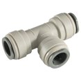 thumbnail image 1 of IPW Industries Inc-John Guest - Acetal Union Tee Quick Connect Fitting 1/4" OD / Single - Grey, 1 of 1