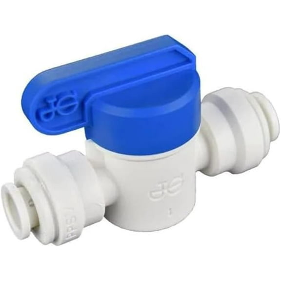 IPW Industries Inc. | John Guest - Inline Straight Ball Valve - 3/8" Quick Connect Fitting for Reverse Osmosis Water Filter Systems & Water Purifiers