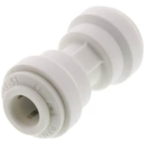 IPW Industries Inc-John Guest - Polypropylene Union Connector Quick Connect Fitting 1/4" OD/Single- PP0408W