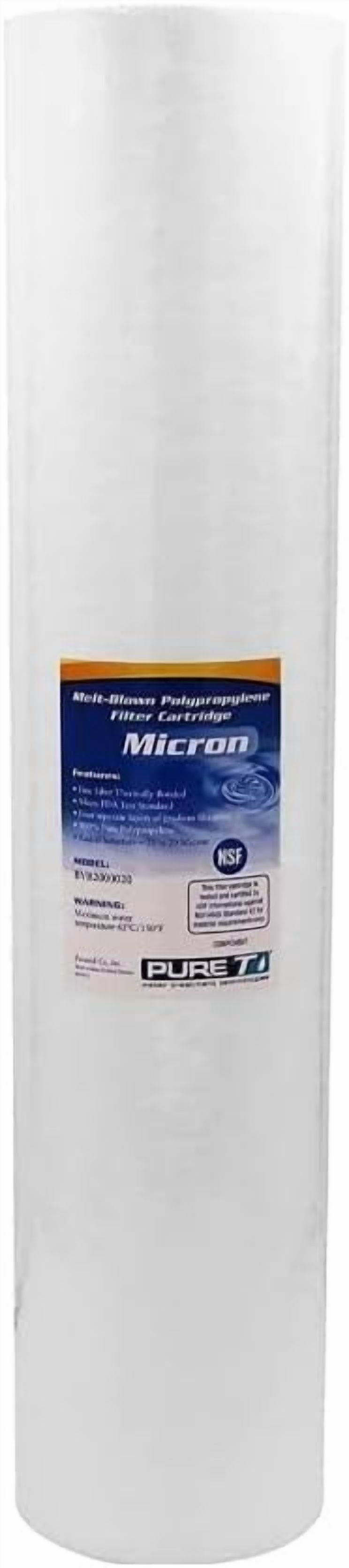 IPW Industries Inc. -PureT SC45-20001 Signature Series - 20" x 4.5" Spun Polypropylene Sediment 1 Micron Filter