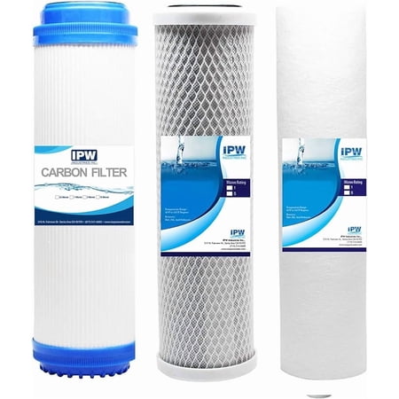 IPW Industries Inc. | iSpring F3 Universal Reverse Osmosis Water Filter Replacement Set (Sediment Filter, Carbon Block, and Granular Activated Carbon)