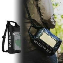 IPX6 Waterproof Dry Bag, 2L PVC Multi-Purpose Phone Pouch, Swimming Essentials Carrier with Adjustable Strap for Kayaking, Beach, Boating, Rainy Weather