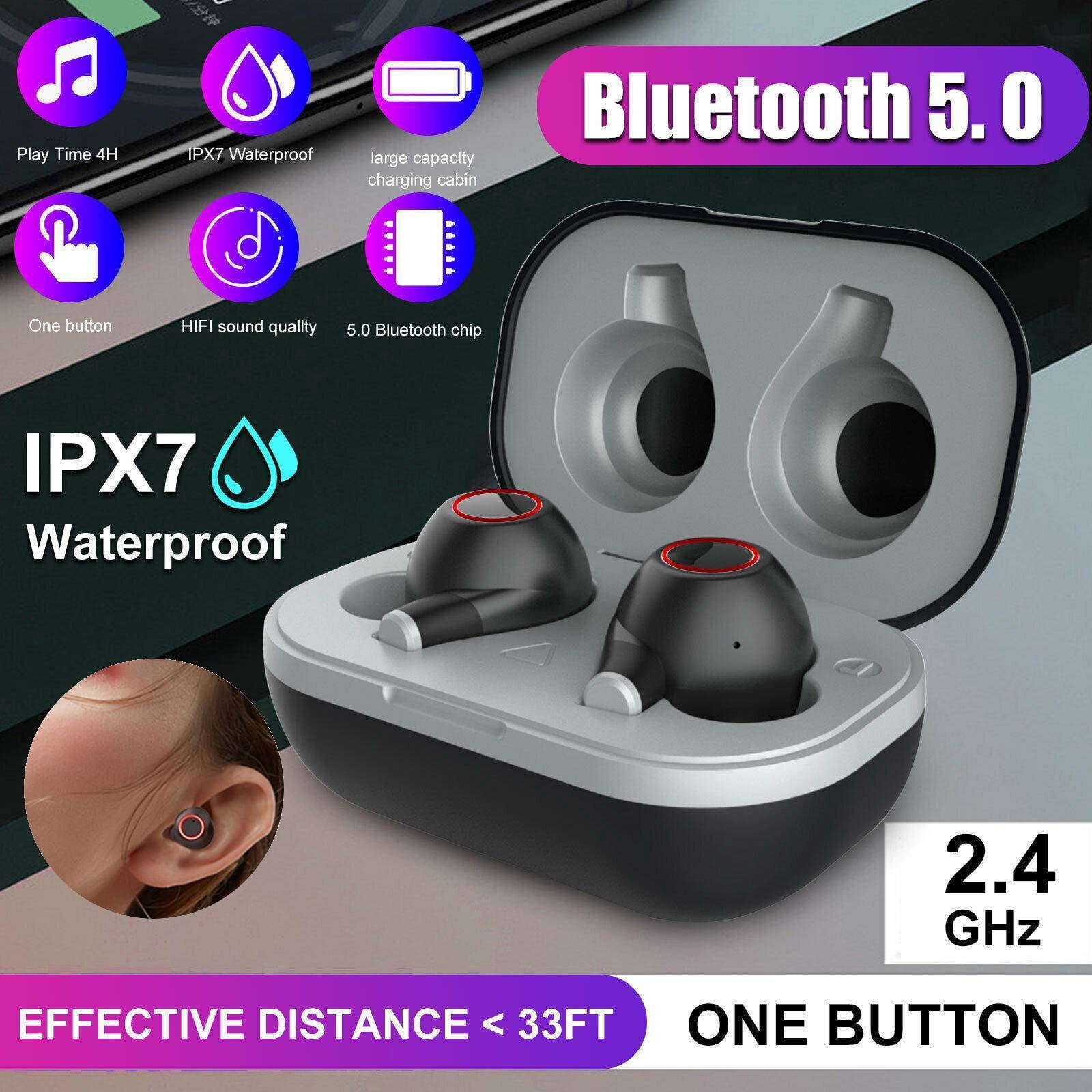 Bluetooth 5.0 TWS Wireless Earbuds - IPX7 Waterproof, Noise Cancelling, 3-Hour Playtime, With Charging Case 2 thumbnail image