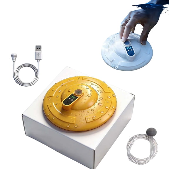 IPX7 Floating & Rechargeable Bait Bucket Aerator, Portable Channel Aquarium Aerator & Inflator, Ultra-Quiet Bubble Generator for Fish Tank, Bait Bucket, Fishing Trips Live Bait Transportation