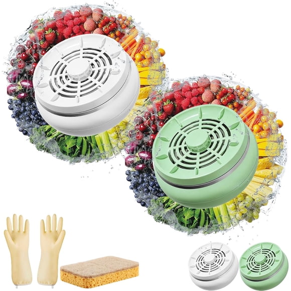 IPX7 Waterproof Fruit Vegetable Washing Machine Wireless Automatic Cleaner For Veggies Rice Meat Seafood