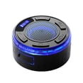 thumbnail image 1 of IPX7 Waterproof Shower Speaker with RGB LED Lights, 360° Stereo Pairing, Detachable Suction Cup, Long Battery Life, Portable Waterproof Bluetooth Speaker for Outdoor & Bathroom Use Black, 1 of 9