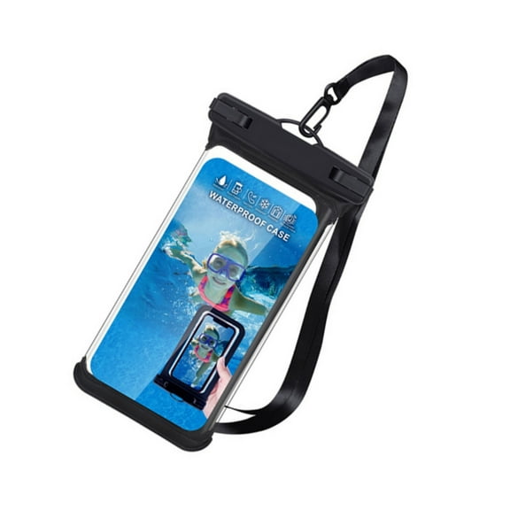IPX8 Waterproof Phone Holder Case Detachable Neck Hanging Belt Phone Bag