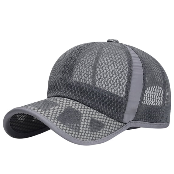 IPYUI Men's Baseball Caps Sun Protection Breathable Women's Hats & Caps Low Profile Workout Hats for Men Hiking Cute Running Cap Hats for Men Plain Baseball Cap Golf Hat Dark Gray