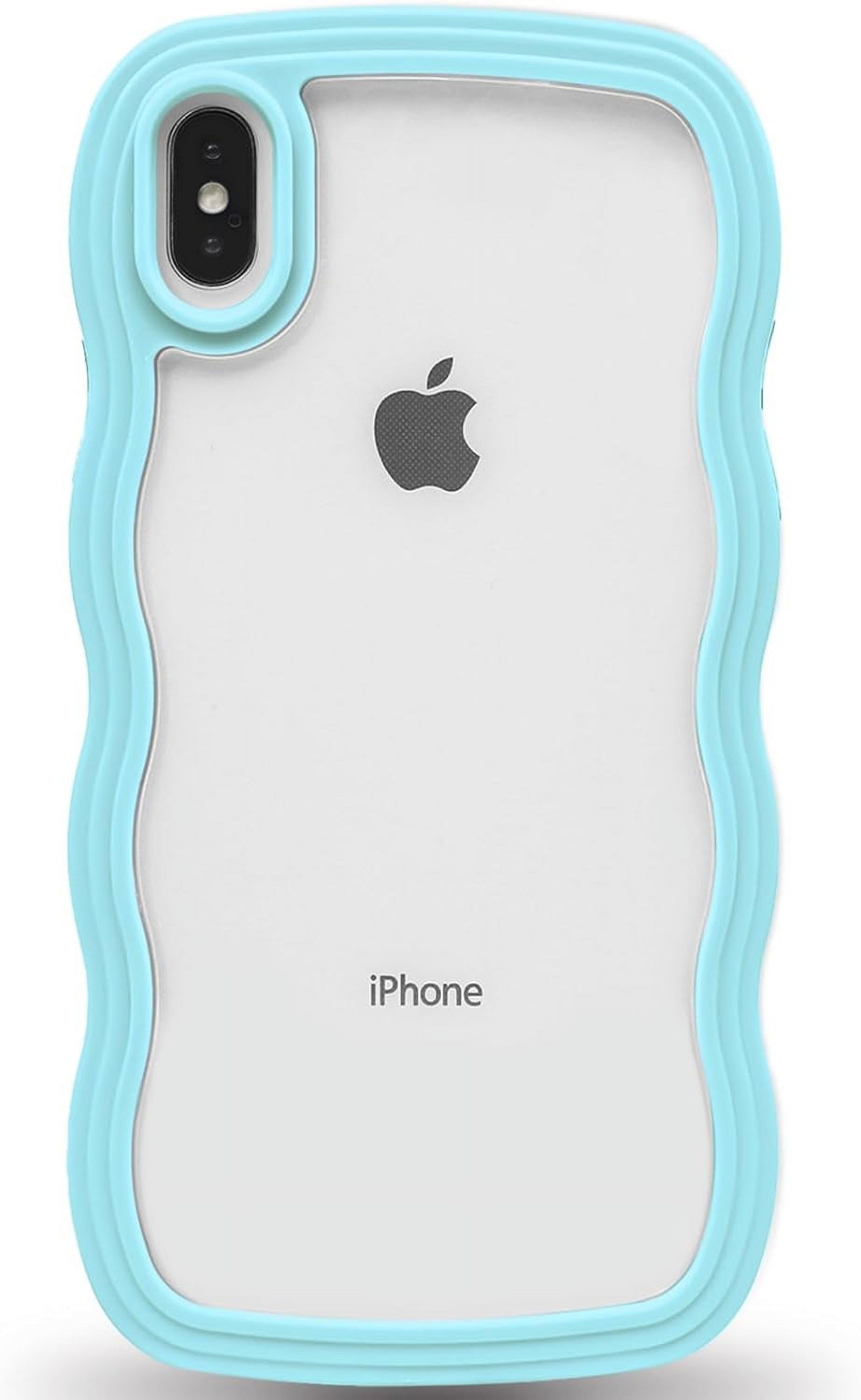 ATISIJIE Curly Onda Cover per iPhone 15 Pro Max,Trasparente Carino Curly Onda Paraurti o Ragazze Donne Morbido TPU Protettiva cover Oro