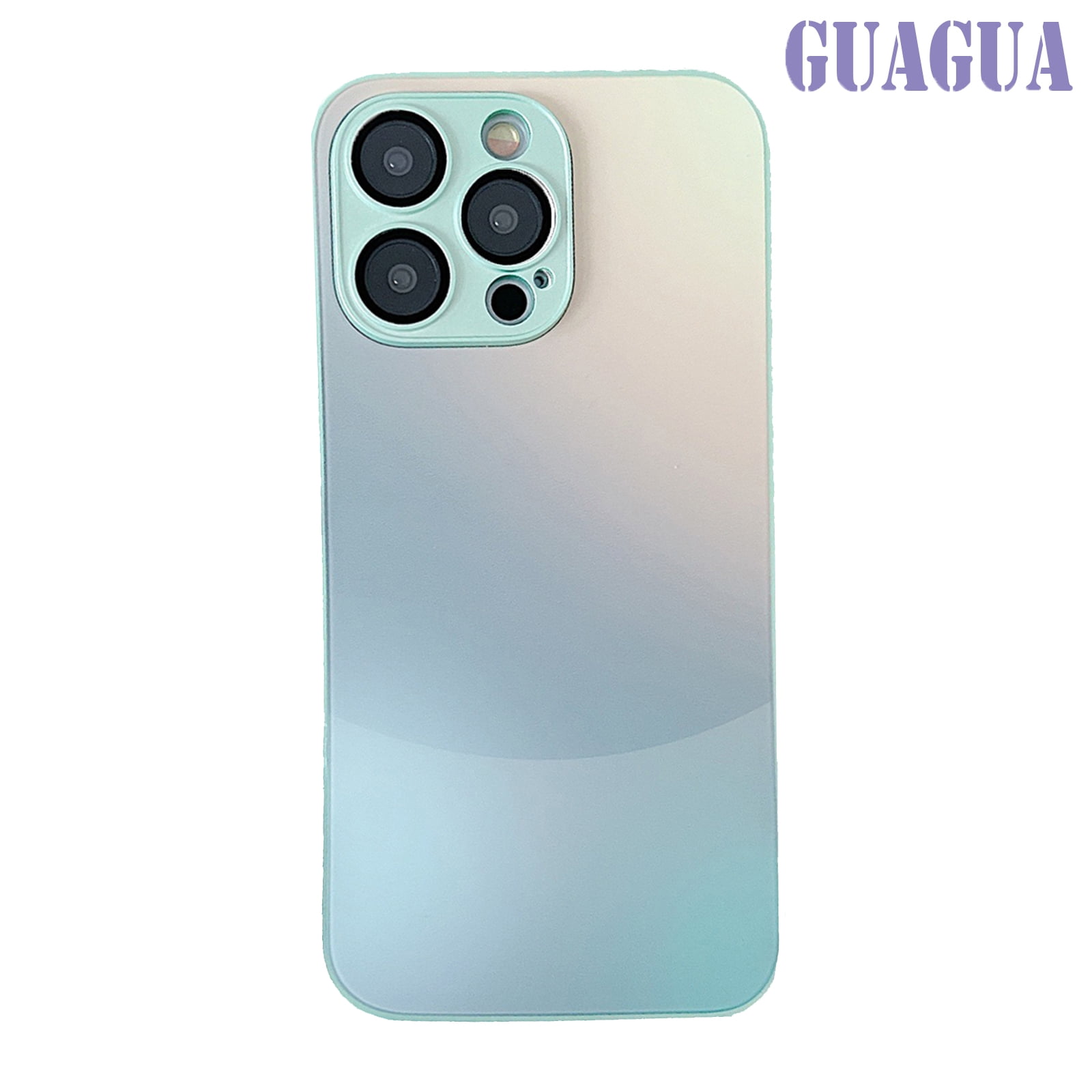 GUAGUA iPhone 15 Pro Gradient Frosted Glass Case Ubuy