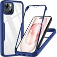 thumbnail image 1 of for IPhone 15 case Clear 360° Full Body Protective Shockproof Phone Case Cover for Apple IPhone 15 case Slilcone TPU Slim Thin for IPhone 15 phone case Front + Back Dual Layer Protection (Bluee), 1 of 14