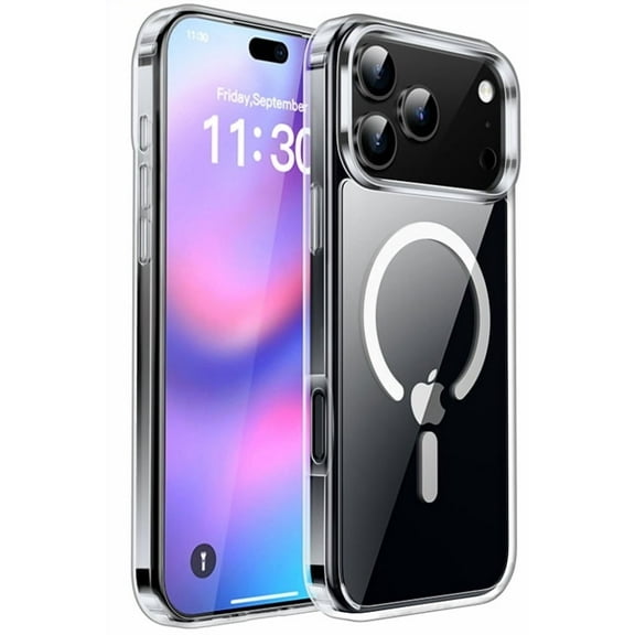 XNB for iPhone 17 Case Clear [Compatible with MagSafe] Heavy Duty Drop Protection Full Body Rugged Shockproof/Dust Proof 3-Layer Military Protective Tough Durable Cover