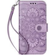 For IPhone15 Plus Wallet Case,[Stand Feature] Protective PU Leather Flip Cover with Credit Card Slot [Magnetic Closure] for iPhone 15 Plus Light Purple