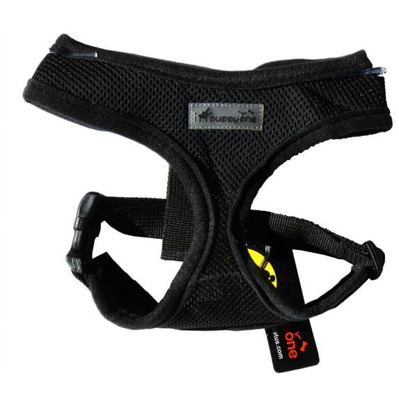 IPuppyone Adjustable Dog Soft Harness "Air Flex" Size:Medium Color:Black