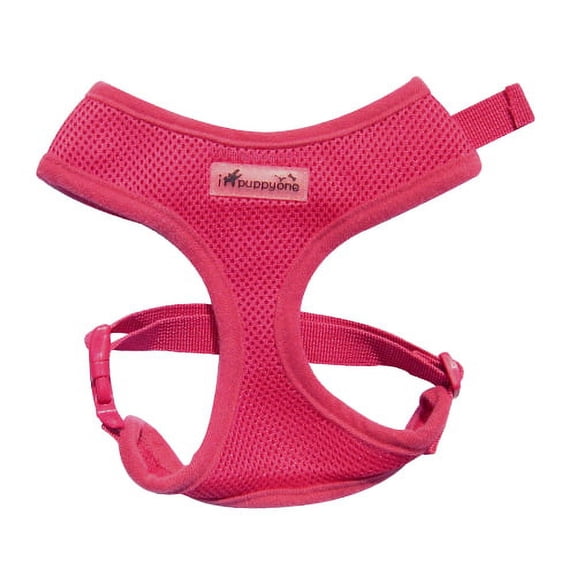 IPuppyone Adjustable Dog Soft Harness "Air Flex" Size:Medium Color:Pink