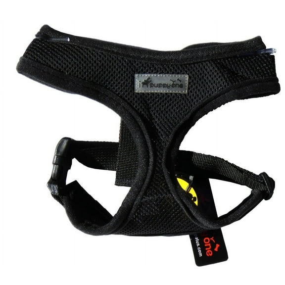 IPuppyone Adjustable Dog Soft Harness "Air Flex" Size:Small Color:Black