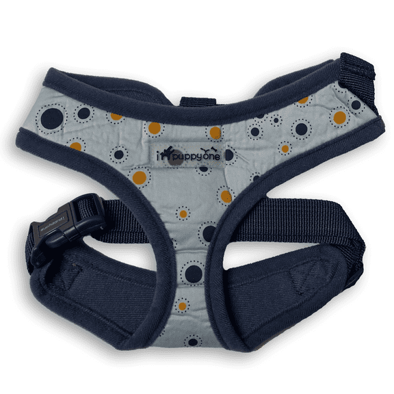 IPuppyone Adjustable Dog Soft Harness "Dotty" H-204 Size:Large Color:Blue