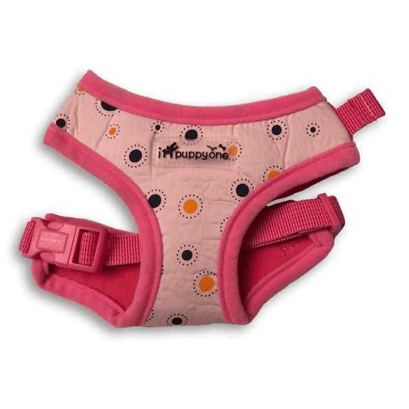 IPuppyone Adjustable Dog Soft Harness "Dotty" H-204 Size:XSmall Color:Pink